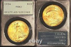 1924 $20-PCGS MS62 PQ-Saint Gaudens Double Eagle