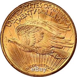 1924 $20 PCGS MS65+ Saint Gaudens Double Eagle Gold Coin