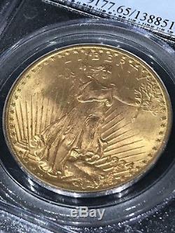 1924 $20 PCGS MS65 St. Gaudens American Double Eagle 21.6K Gold