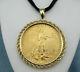 1924 $20 Saint-Gaudens Double Eagle Gold Coin Pendant, 14K Yellow Gold Bezel