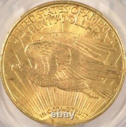 1924 $20 Saint Gaudens Gold Double Eagle Coin PCGS MS63 Copper Highlights