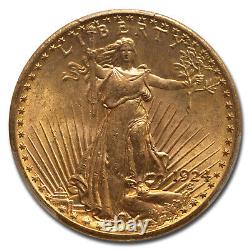 1924 $20 Saint-Gaudens Gold Double Eagle MS-65 PCGS CAC SKU#163649