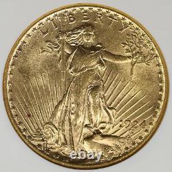 1924 $20 Saint Gaudens Gold Double Eagle NGC AU58