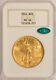 1924 $20 Saint Gaudens Gold Double Eagle NGC MS64 CAC Gen 4.0 No-Line Fatty