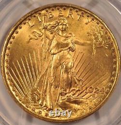 1924 $20 Saint Gaudens Gold Double Eagle PCGS MS65+ Pre-1933 Gold