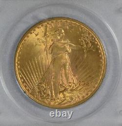 1924 $20 Saint Gaudens Gold Double Eagle PCGS graded MS 62! RATTLER OGH