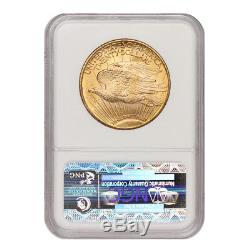 1924 $20 Saint Gaudens NGC MS65 Gem graded Philadelphia Double Eagle Gold coin