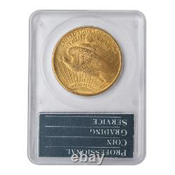 1924 $20 Saint Gaudens PCGS MS62 OGH Rattler Holder Choice Gold Double Eagle