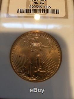 1924 $20 St Gaudens Gold Double Eagle Coin (NGC MS 64 MS64) Old Fatty Holder