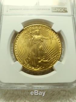 1924 $20 St Gaudens Gold Double Eagle Coin Ngc Certified Ms64
