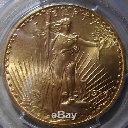 1924 $20 St. Gaudens Gold Double Eagle Gem BU PCGS MS-65