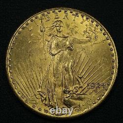 1924 $20 Twenty Dollar St Gaudens Gold Double Eagle