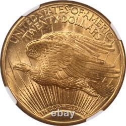 1924-D St. Gaudens $20 Gold Double Eagle NGC MS 64 Rich Golden Luster Choice BU