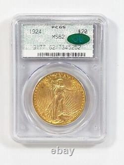 1924 Double Eagle $20 Gold St. Gaudens PCGS MS62 CAC Doily Label OGH
