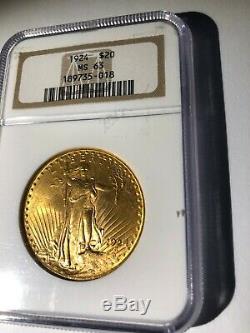 1924 St Gaudens $20 NGC Certified MS 63 US Gold Double Eagle Coin