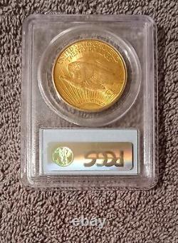 1924 St. Gaudens $20 gold Double Eagle, PCGS MS65 surety in PCGS holders