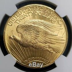 1924 St. Gaudens Saint Gaudens Double Eagle $20 Gold Coin NGC MS65