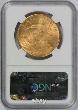 1924 US Gold $20 Saint-Gaudens Double Eagle NGC MS65+ Plus Grade