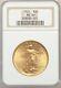 1924 US Gold $20 Saint Gaudens Double Eagle NGC MS66