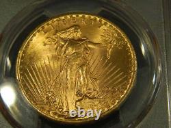 1924 US Gold $20 Saint-Gaudens Double Eagle PCGS Genuine Scratch-UNC Detail
