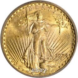 1924 US Gold $20 Saint-Gaudens Double Eagle PCGS MS64