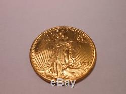 1924 liberty gold 20 dollar 1 oz + coin not scrap Saint Gaudens double eagle