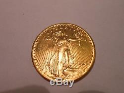 1924 liberty gold 20 dollar 1 oz + coin not scrap Saint Gaudens double eagle