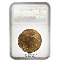 1925 $20 Gold St. Gaudens Double Eagle Coin NGC MS 62