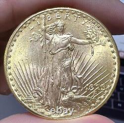 1925 $20 Saint-Gaudens Gold Double Eagle Coin BU SKU#3C
