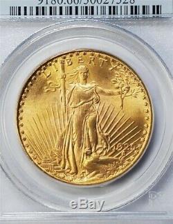 1925 $20 St. Gaudens GOLD, PCGS MS66 American Double Eagle Coin