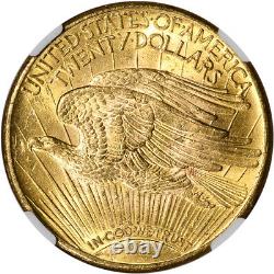 1925 US Gold $20 Saint-Gaudens Double Eagle NGC MS63