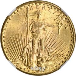 1926 US Gold $20 Saint-Gaudens Double Eagle NGC MS64