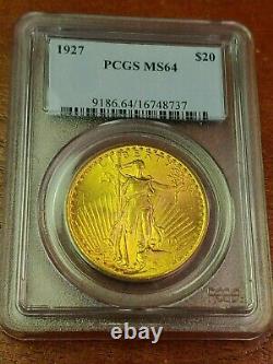 1927-$20.00 Saint-Gaudens Double Eagle, PCGS MS-64