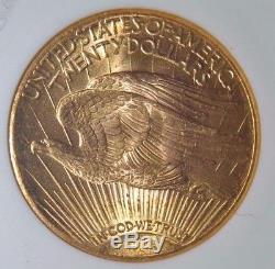 1927 $20 Gold Dollar Double Eagle Saint Gaudens ANACS MS-61