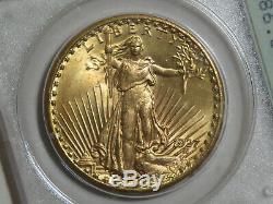 1927 $20 Gold Saint Gaudens Double Eagle PCGS MS65 Early Rattler