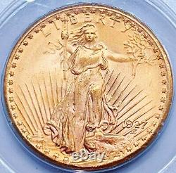 1927 $20 Gold Saint Gaudens PCGS Rattler MS63 Gold CAC Double Eagle 210756
