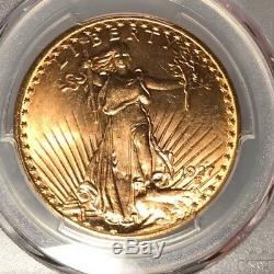 1927 $20 PCGS MS 64+ CAC St. Gaudens Gold Double Eagle