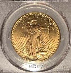 1927 $20 PCGS MS 66+ CAC St. Gaudens Gold Double Eagle