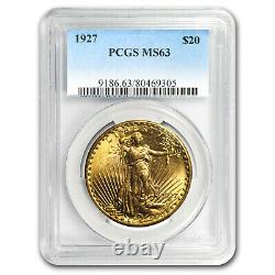 1927 $20 Saint-Gaudens Gold Double Eagle MS-63 PCGS