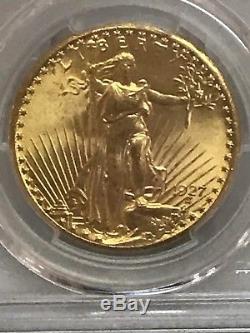 1927 $20 Saint Gaudens Gold Double Eagle PCGS MS66! 81882779