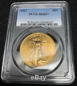 1927 $20 St Gaudens Double Eagle PCGS MS65+ Twenty Dollars WILL COMBINE SHIPPING