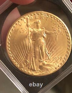 1927 $20 St. Gaudens Gold Double Eagle Coin
