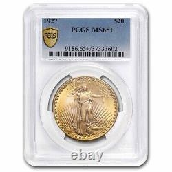 1927 $20 St. Gaudens Gold Double Eagle MS-65+ PCGS SKU#151888