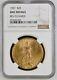 1927 $20 St Gaudens UNC Details NGC Rev Cleaned