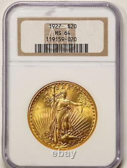 1927 G$20 Saint-Gaudens Gold Double Eagle MS64 NGC 119159-020