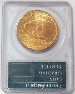 1927 Gold $20 Saint Gaudens Gen 1 Green Holder Double Eagle Pcgs Mint State 64