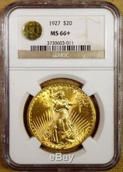 1927 NGC MS66+ $20 Saint Gaudens Gold Double Eagle