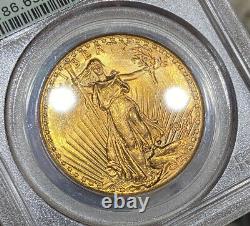 1927 PCGS MS65 $20 Gold Saint Gaudens Double Eagle Old Green Holder PQ Coin