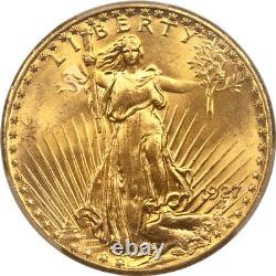 1927 St. Gaudens $20 Gold Double Eagle PCGS MS66+ Nice Lustrous Coin