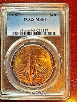 1927 St. Gaudens American Double Eagle PCGS MS64